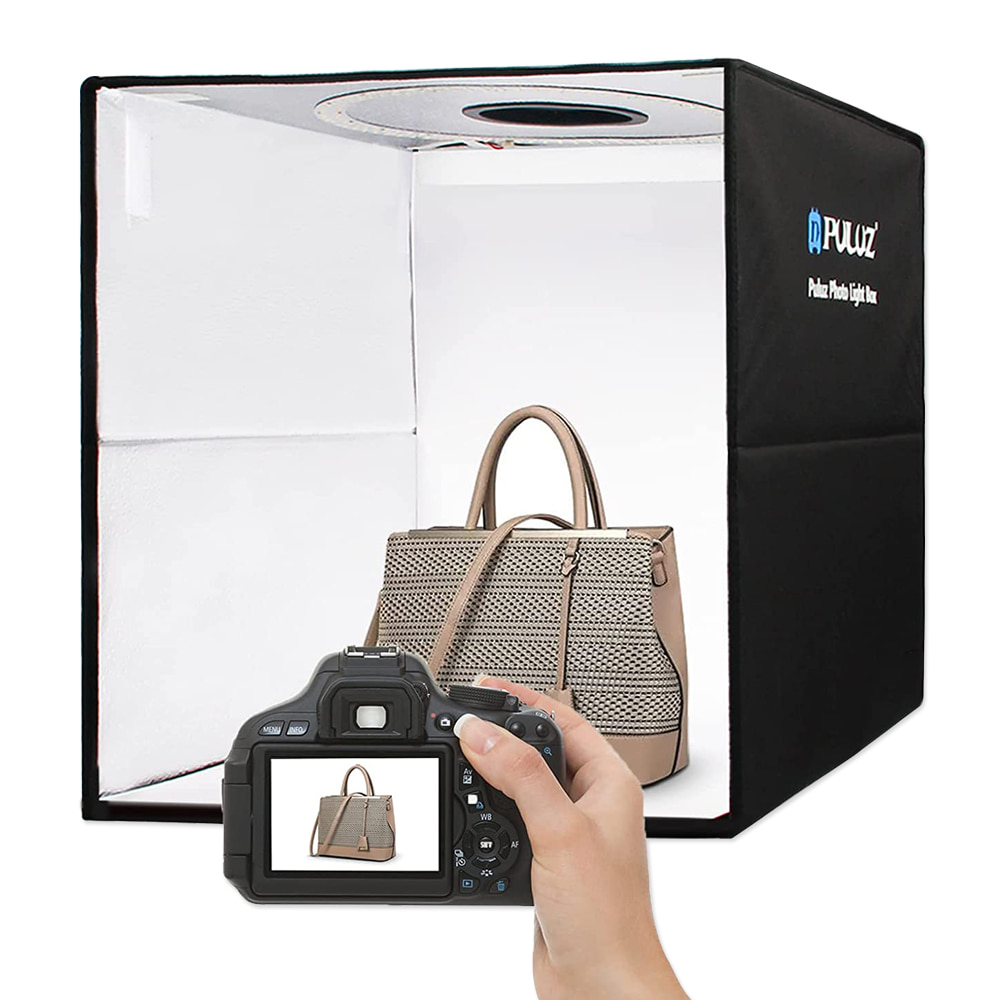 PULUZ 포토박스 미니 스튜디오 더블 LED 셀프촬영 촬영용조명 카메라 가방 퀵 스트랩 투바디
